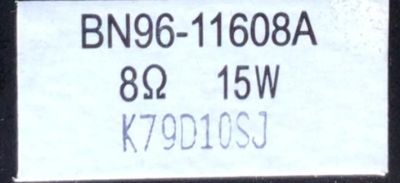 KIT DE BOCINAS PARA TV SAMSUNG (3 PZ) / NUMEO DE PARTE BN96-11608A / BN96-09470A / 8Ω 15W / K79D10SJ / BN9611608A / BN9609470A / MODELO UN40B700WFXZA	 - Imagen 2